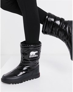 Черные лакированные зимние ботинки с утепляющей подкладкой Joan Of Arctic Sorel