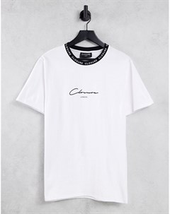 Белая футболка с принтом логотипа Closure