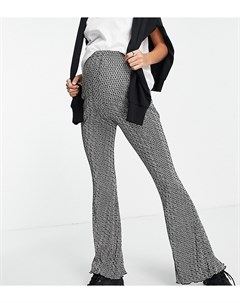 Плиссированные расклешенные брюки с цветочным геометрическим принтом Maternity Topshop