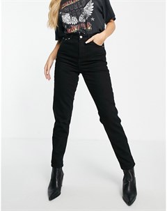 Черные джинсы из переработанного смесового хлопка в винтажном стиле Topshop