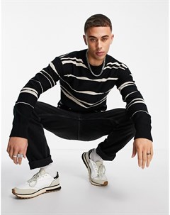 Черный джемпер с рисунком Originals Jack & jones