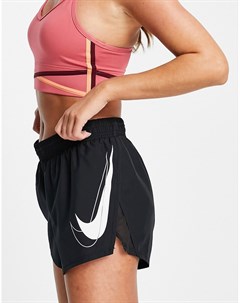 Черные шорты с логотипом галочкой Dri FIT Nike running