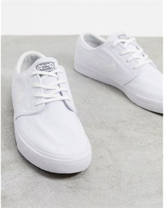 Белые парусиновые кроссовки Zoom Janoski Premium Nike sb