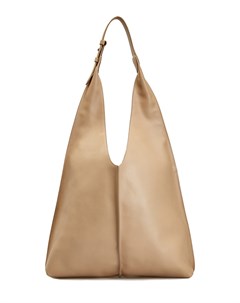 Объемная сумка тоут из мягкой кожи с ювелирной цепочкой Мониль Brunello cucinelli