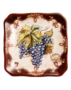 Тарелка пирожковая виноделие синий виноград 15 см Certified international
