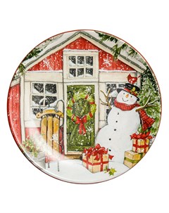Тарелка закусочная дом снеговика 1 23 см Certified international