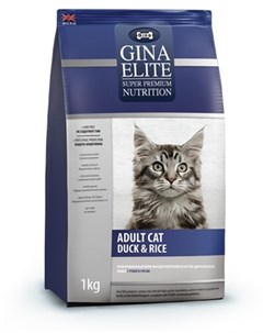 Сухой корм Elite Cat Утка с рисом для кошек 3 кг Утка с рисом Gina
