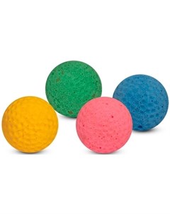 Игрушка Мяч для гольфа одноцветный для кошек 4 шт 4 см Триол