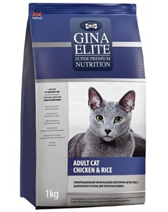 Сухой корм Elite Cat Курица с рисом для кошек 15 кг Курица с рисом Gina