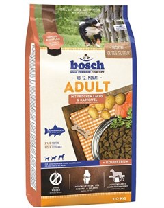 Сухой корм Adult Salmon Potato с лососем и картофелем для взрослых собак 1 кг Лосось и картофель Bosch