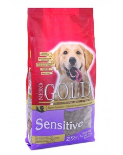 Сухой корм Adult Sensitive для чувствительных собак 2 5 кг Nero gold