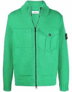 Кардиган на молнии с нашивкой логотипом Stone island