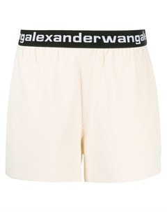 Вельветовые шорты с логотипом Alexander wang