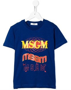 Футболка с логотипом Msgm kids