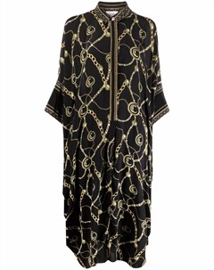 Шелковое платье туника с принтом Camilla