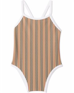 Купальник в полоску Icon Stripe Burberry kids