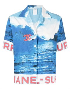 Рубашка Surf Line 2002 го года с короткими рукавами и принтом Chanel pre-owned