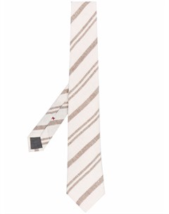 Полосатый галстук с заостренным концом Brunello cucinelli
