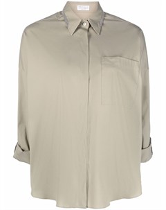 Рубашка с длинными рукавами и карманами Brunello cucinelli
