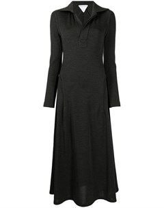 Расклешенное платье с длинными рукавами Bottega veneta