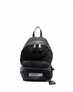 Рюкзак из искусственной кожи с тисненым логотипом Moschino