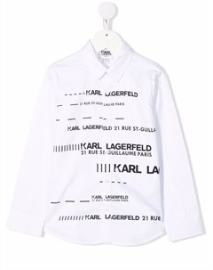 Рубашка с графичным принтом Karl lagerfeld kids