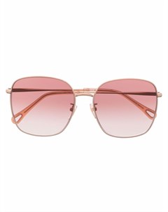 Солнцезащитные очки в массивной оправе Chloé eyewear