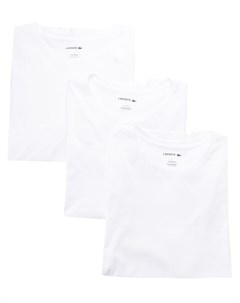 Комплект из трех футболок с вышитым логотипом Lacoste
