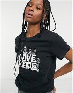 Черная футболка с надписью Love More Levi's®