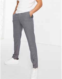 Серые зауженные брюки с ромбовидным узором Asos design