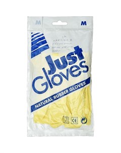 Перчатки резиновые М желтые Just gloves