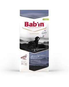 Сухой корм Babin Signature Medium Maxi Senior для взрослых собак средних и крупных пород 4 кг Утка к Bab'in