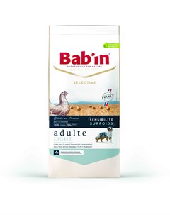 Сухой корм Babin Selective Adulte Light Sensitive для взрослых собак всех пород 3 кг Курица Bab'in