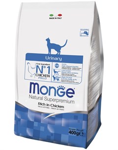 Сухой корм Cat Urinary для профилактики мочекаменной болезни у кошек 400 г Monge