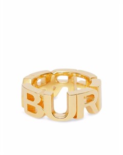 Позолоченное кольцо с логотипом Burberry