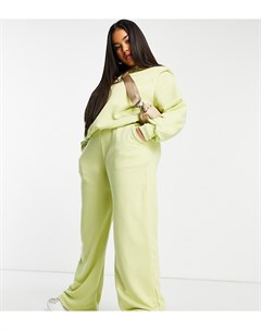 Oversized джоггеры фисташкового цвета от комплекта ASOS DESIGN Curve Asos curve