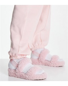 Эксклюзивные сандалии с двумя ремешками из плюша цвета розового облака Oh Yeah Ugg