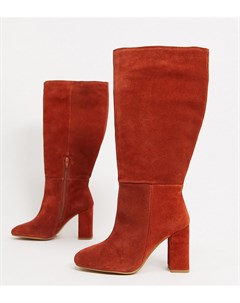 Рыжие замшевые ботинки Asos design