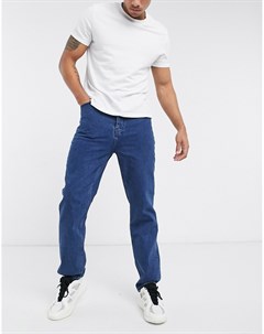 Темно синие выбеленные джинсы в винтажном стиле Asos design