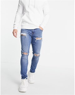 Выбеленные рваные джинсы скинни Asos design