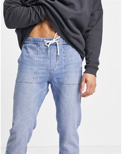 Легкие свободные джоггеры джинсового цвета Asos design