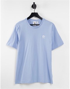 Светло голубая футболка essentials Adidas originals