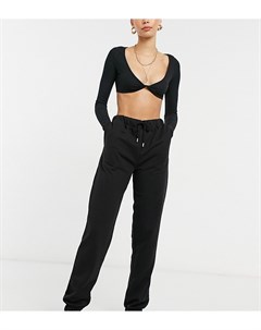 Черные домашние джоггеры с начесом ASOS DESIGN Tall Asos tall