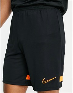 Шорты черного и оранжевого цветов Academy Nike football