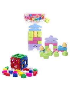 Развивающая игрушка Набор Игрушка Кубик логический большой Мягкий конструктор для малышей Тебе-игрушка