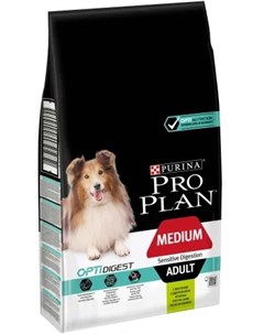 Сухой корм для собак Adult Medium Sensitive Digestion с ягненком 7 кг Purina pro plan