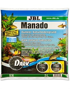 Manado DARK Тёмный натуральный субстрат для аквариумов 3 л Jbl
