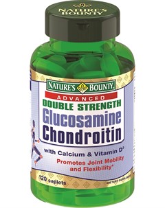 Глюкозамин хондроитин плюс с кальцием и витамином Д 120 таблеток Nature’s bounty