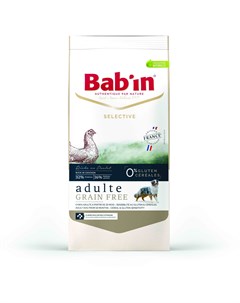 Сухой корм Babin Selective Adulte Grain Free для взрослых собак всех пород 3 кг Курица форель Bab'in