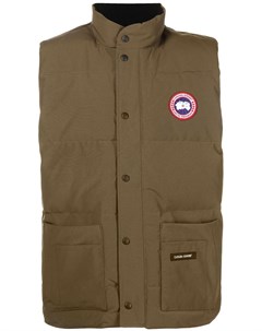 Дутый жилет с нашивкой логотипом Canada goose